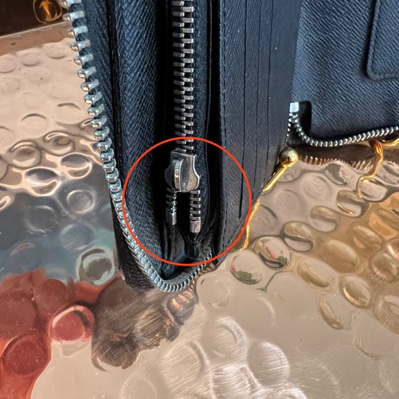 💯 Authentic LOUIS VUITTON Damier Graphite Zippy Organizer Long Wallet - Picture 6 of 6